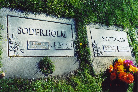 Solderholm headstones at Napa, California