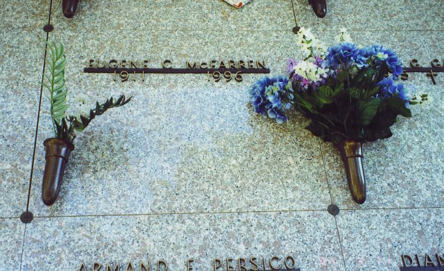 Eugene C. McFarren's headstone at Napa