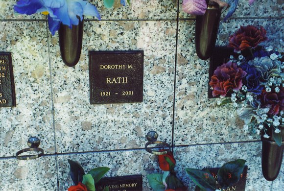Dorothy M. Rath's crypt at Napa