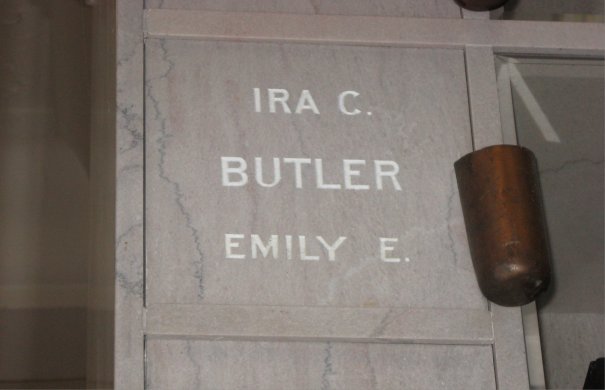 Ira & Emily Butler's niche at Napa