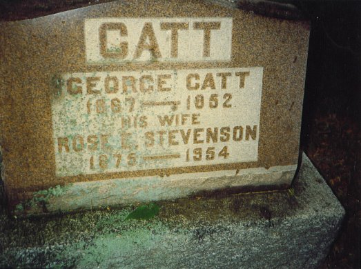 George & Rose Catt headstone