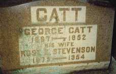 George & Rose Catt headstone