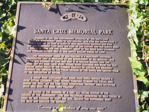 Santa Cruz Memorial Park, IOOF Cemetery