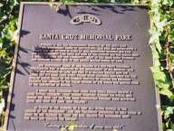 Santa Cruz Memorial Park's IOOF plaque