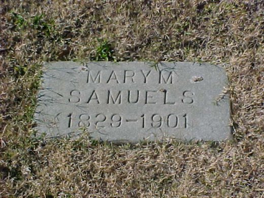 Mary M. Samuels headstone