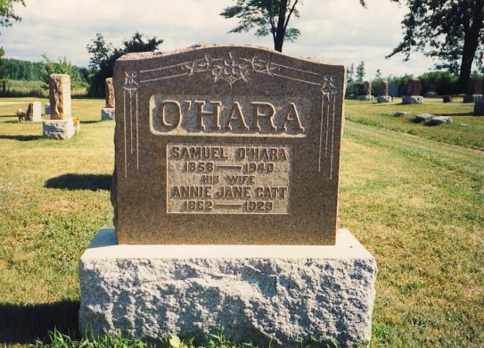 Samuel and Annie O'Hara at Beechwood Cemetery