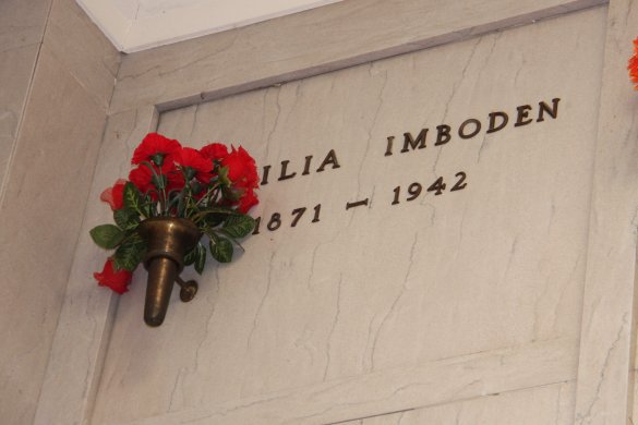 Basilia Imboden's crypt