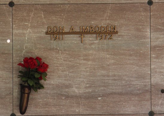 Don A. Imboden's crypt