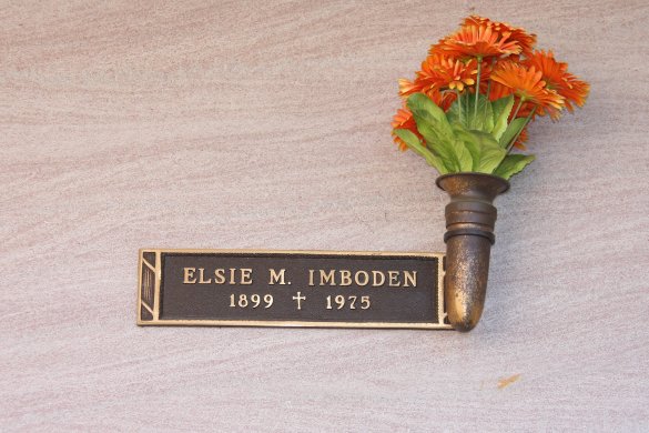 Elsie M. Imboden's crypt