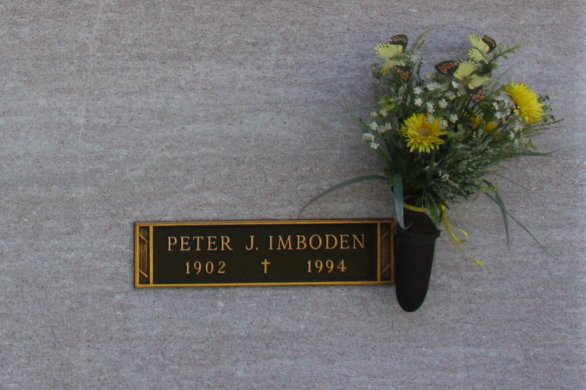 Peter J. Imboden's crypt