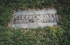 Stephen Catt's headstone at Arkona