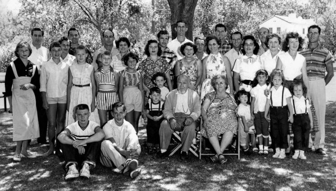 The Murphy family in Sacramento circa 1958