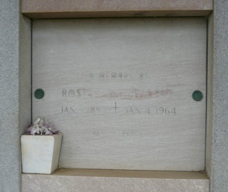 Rosa A. Ostrowski's crypt marker