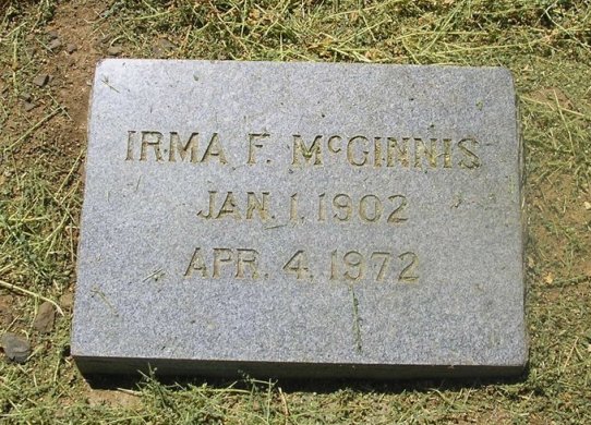 Irma Florence McGinnis