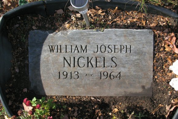 William Joseph Nickels headstone