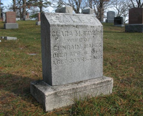 Clara M. Taylor headstone