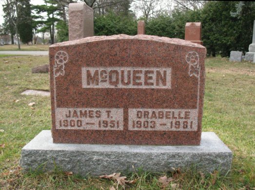 James T. & Orabelle McQueen headstone