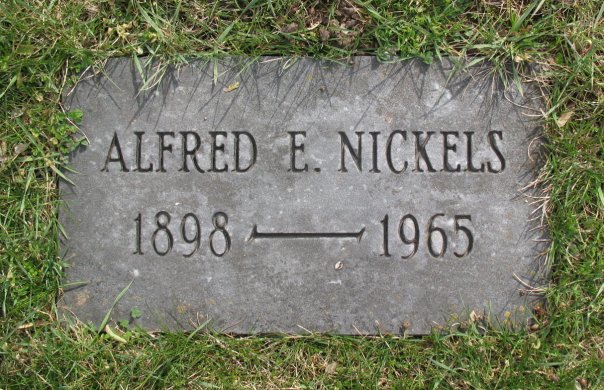 Alfred E. Nickels headstone