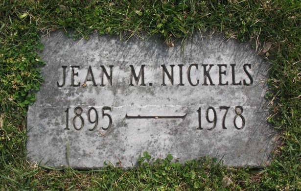 Jean M. Nickels headstone