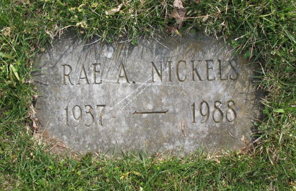 Rae A. Nickels headstone