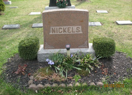 Nickels family plot marker