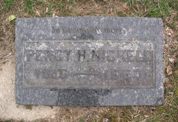 Percy H. Nickels headstone