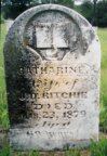 Catharine Yates Ritchie's headstone