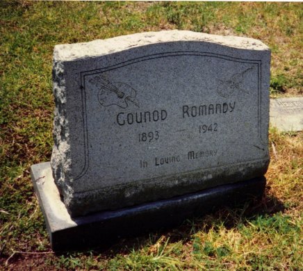 Gounod Romandy's headstone