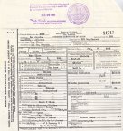 Mary Olson death certificate
