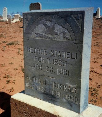 George Staheli headstone