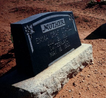 Emma Graf Staheli headstone