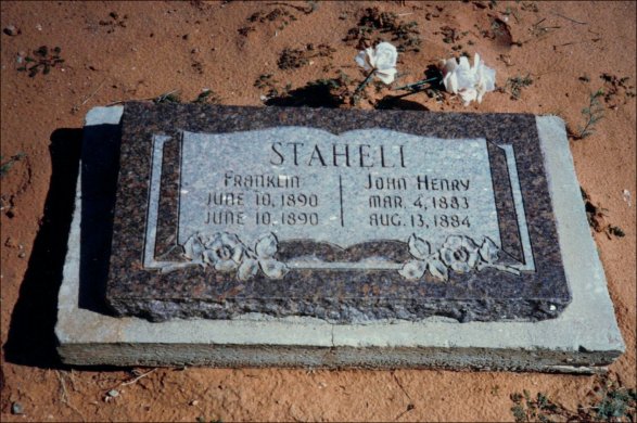 John Henry & Franklin Staheli headstone