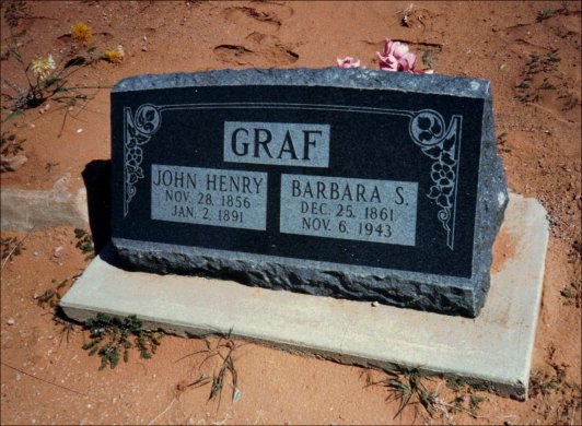John Henry & Barbara S. Graf headstone