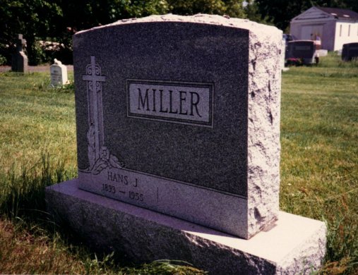 Hans Johansen Miller, Helen Sokolinski, New Calvary Cemetery