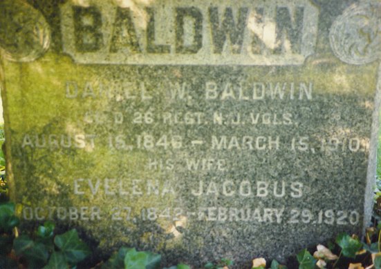 Daniel Webster Baldwin & Evelena Jacobus