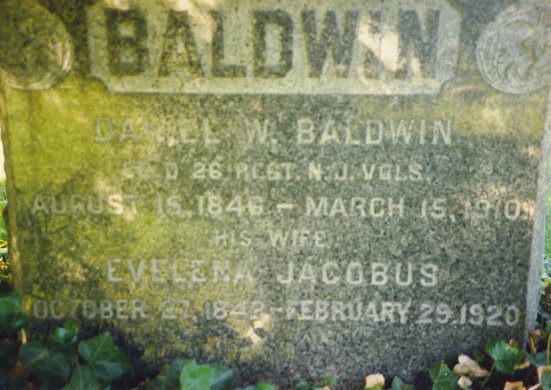 Daniel Webster Baldwin & Evelena Jacobus