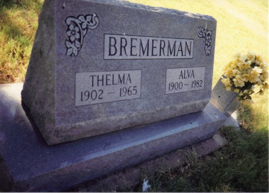 Thelma Pauline Zuker, Alva Edgar Bremerman