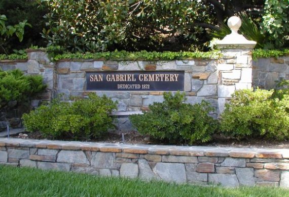 San Gabriel Cemetery, San Gabriel, 
                       California