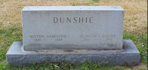 Milton Hamilton Dunshie, Blanche L. Border Dunshie
