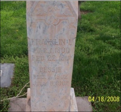 Franklin L. Staheli and Bessie Staheli headstone
