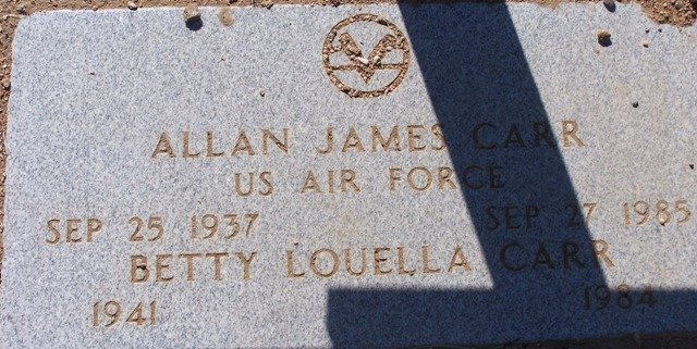 Allan James Carr, Betty Louella Carr