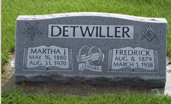 Fredrick Detwiller, Martha J. Detwiller