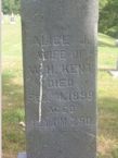 Alice J. Kent's headstone