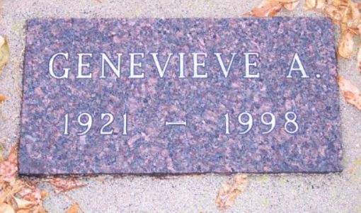 Genevieve A. Detwiller's footstone