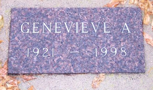 Genevieve A. Detwiller's footstone