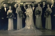 Jean Maccluer & William C. Noble wedding party