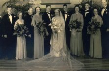 Jean MacCluer & William C. Noble wedding party