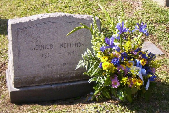 Gounod Romandy's headstone