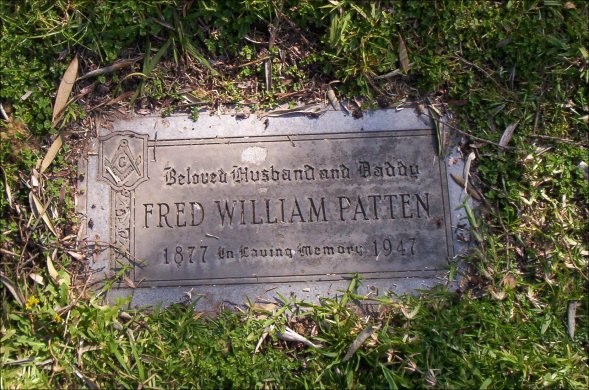Fred William Patten's headstone