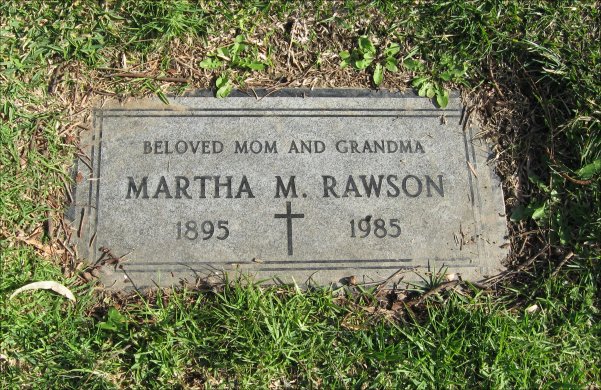 Rose Hills Memorial Park, Martha M. Rawson